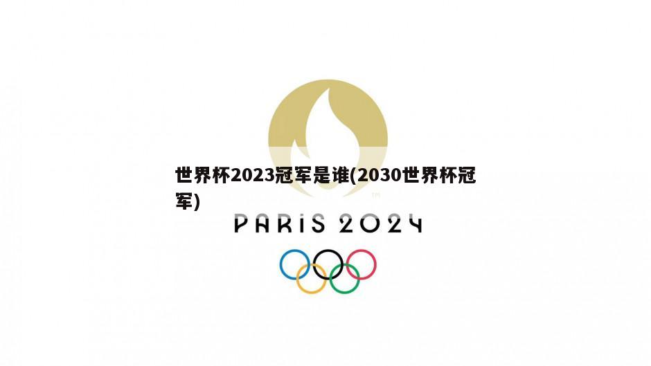 世界杯2023冠军是谁(2030世界杯冠军)